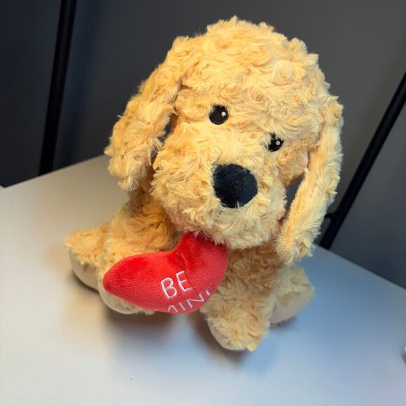 Warmies “Be Mine” Plush Puppy – Microwavable Heat & Aromatherapy Stuffed Animal - Picture 1 of 3